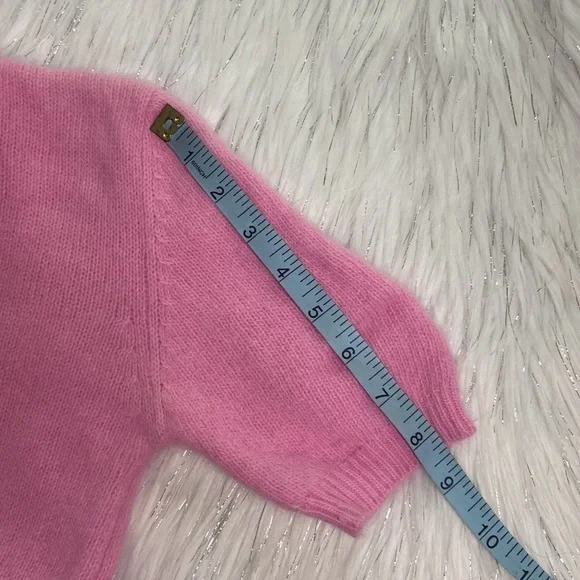 VINTAGE Bonwit Teller Barbie Pink Cropped Wool Sweater size Small - Picture 15 of 15